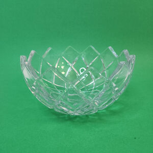 Vintage‎ Mikasa Heavy Crystal Diamond Pattern Bowl Crescendo Candy Dish